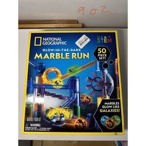 Glow-in-the-Dark Marble Run National Geographic (50 Piece Set) Build Tower Track
